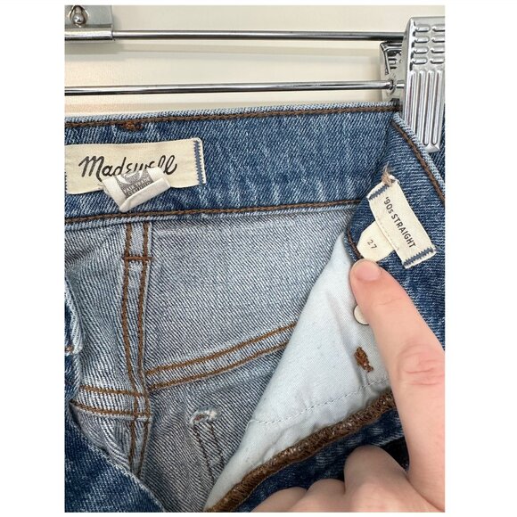 Madewell '90s Straight Jean - medium wash - Picture 5 of 5